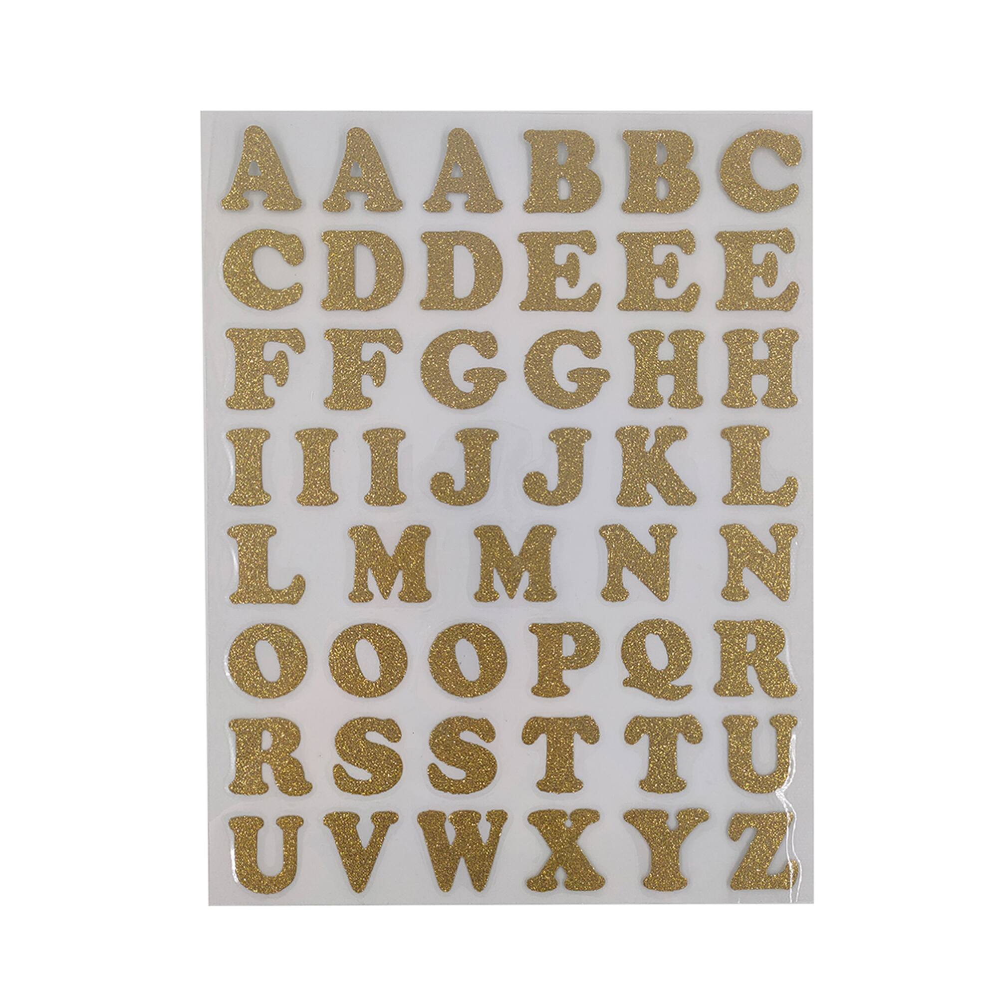 1" Iron-On Glitter Letters by Make Market